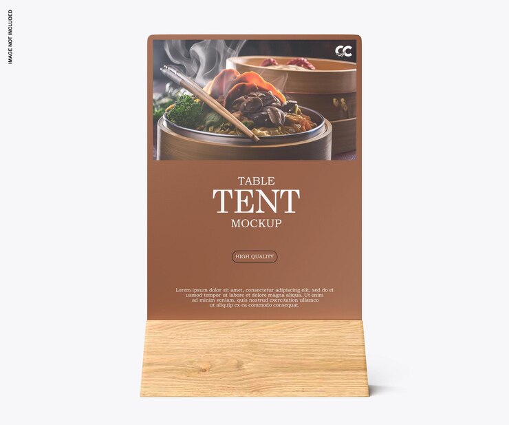PSD mockup de la tienda de mesa en la vista delantera