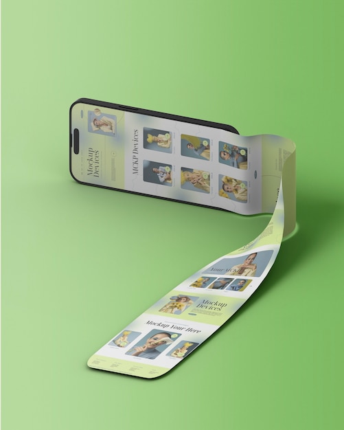 Mockup tiket elektronik online