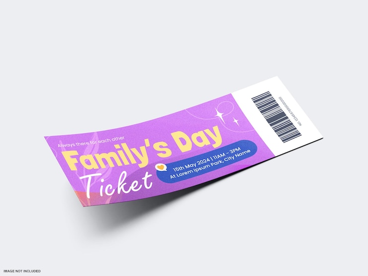 PSD mockup tiket