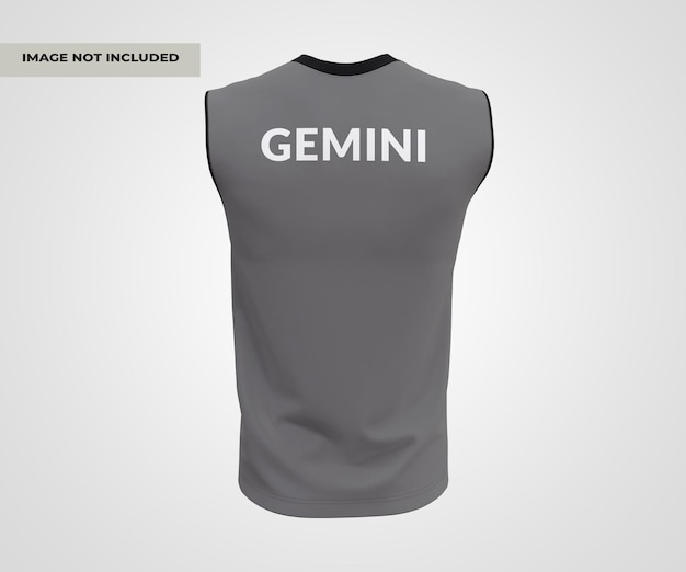 PSD mockup traseiro de camiseta masculina muscle tank