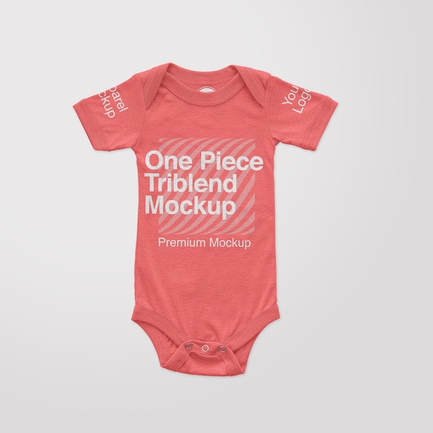 Mockup Triblend di un pezzo