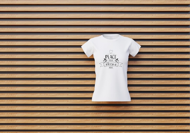 Mockup Tshirt per la pubblicità 3d rendering PSD