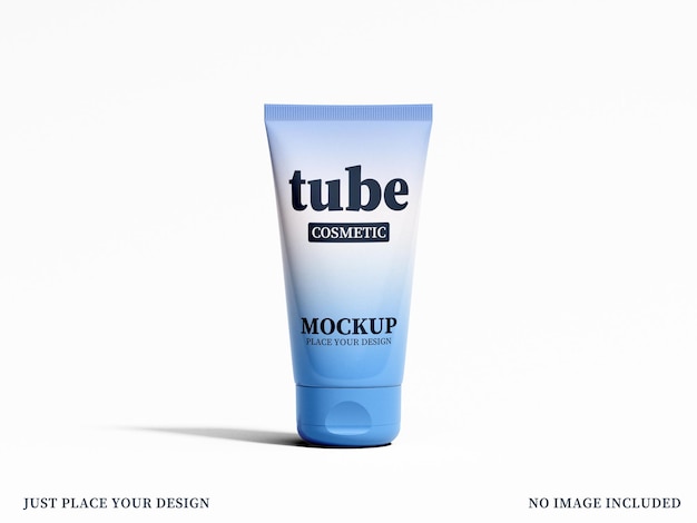 Mockup de tubos cosméticos realistas en un fondo aislado