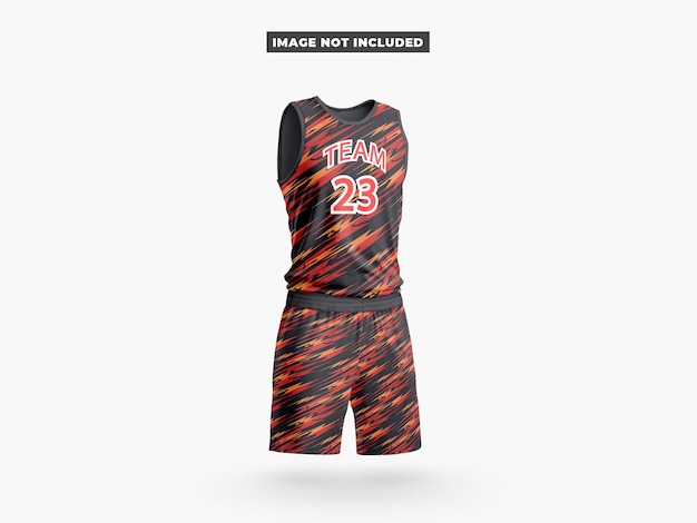 PSD mockup del uniforme de baloncesto