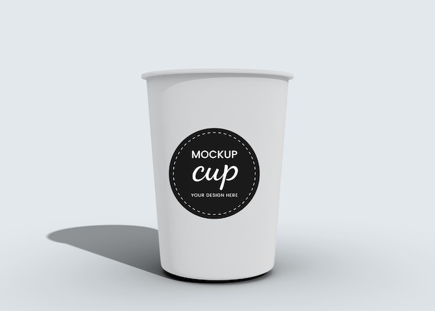 PSD mockup de vasos de papel para llevar en cafetería