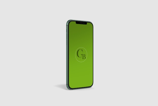 Mockup verde dello Smart Phone