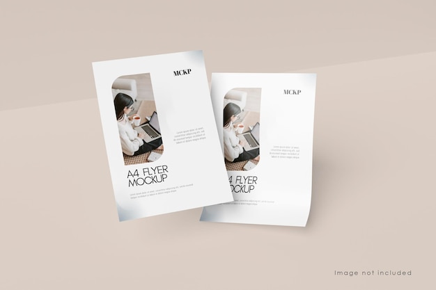 Mockup volantino galleggiante