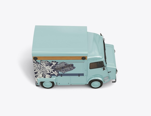 Mockup von einem alten food truck