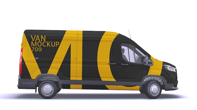 Mockup von einem Van