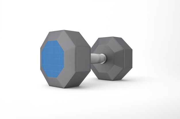 Mockup von Gummi-Hanteln