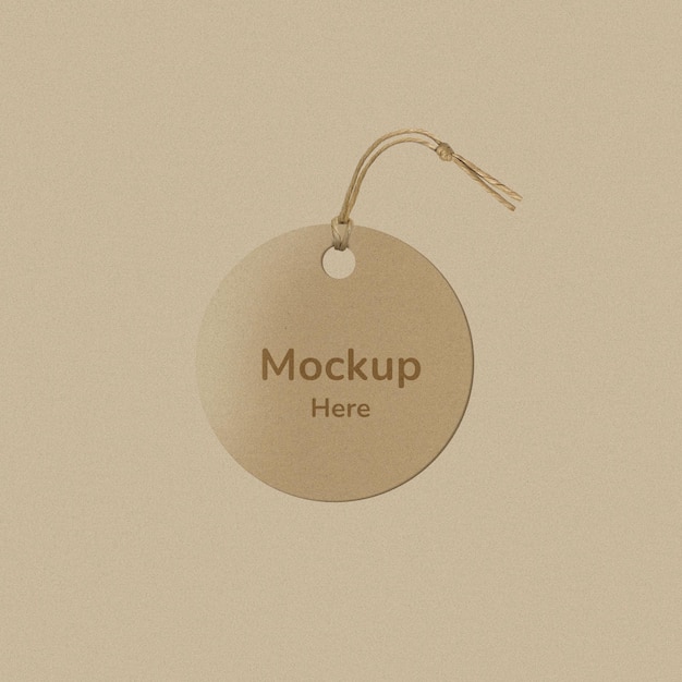 Mockup von PSD-Circle-Kraft-Tag-Etiketten