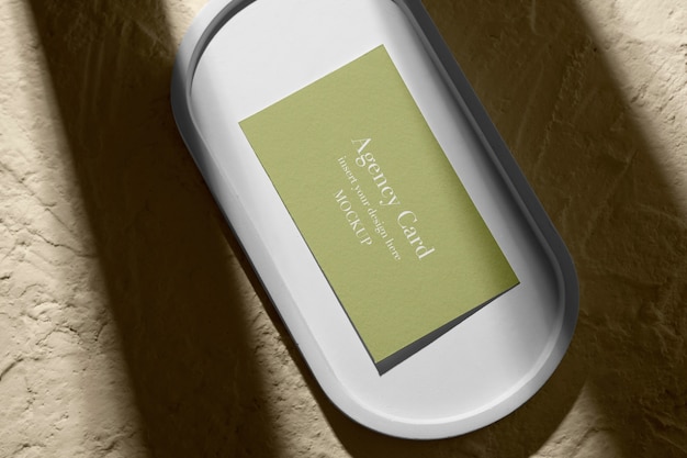 Mockup von Schreibwaren auf Gipstextur