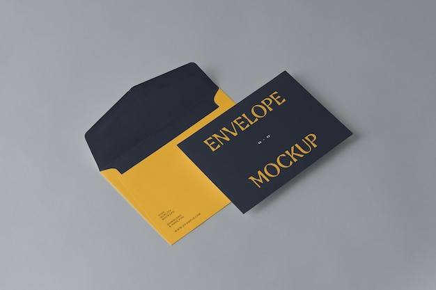 Mockup von zwei kleinen Umschlägen