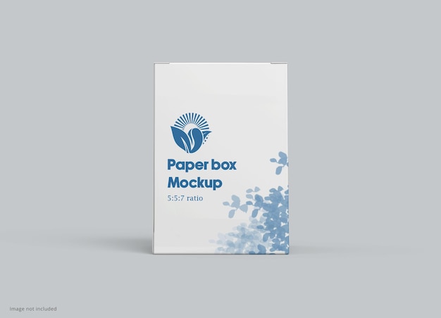 Mockup-vorlage für pharmazeutische papierboxen