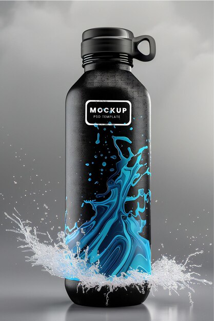 Mockup-wasserflasche