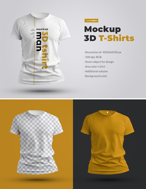 Mockups 3d t-shirts