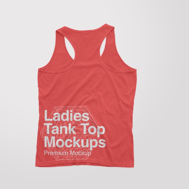 Mockups de camiseta sin mangas para mujer