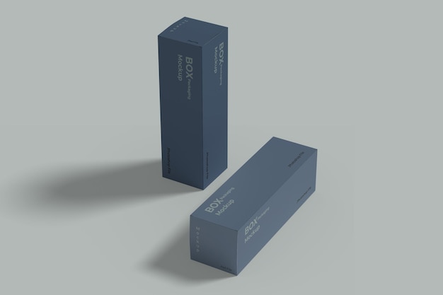 Mockups de duas caixas PSD