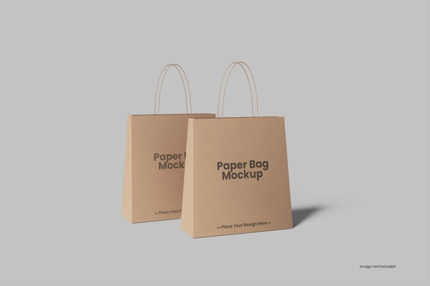 Mockups de saco de papel