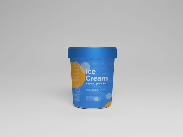 Mockups de envases de helados