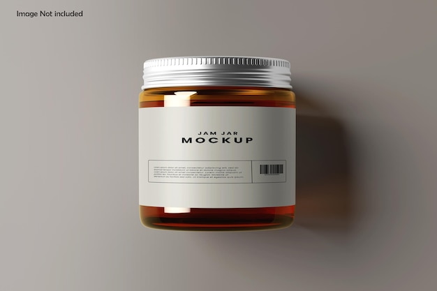 Mockups de frascos de mermelada