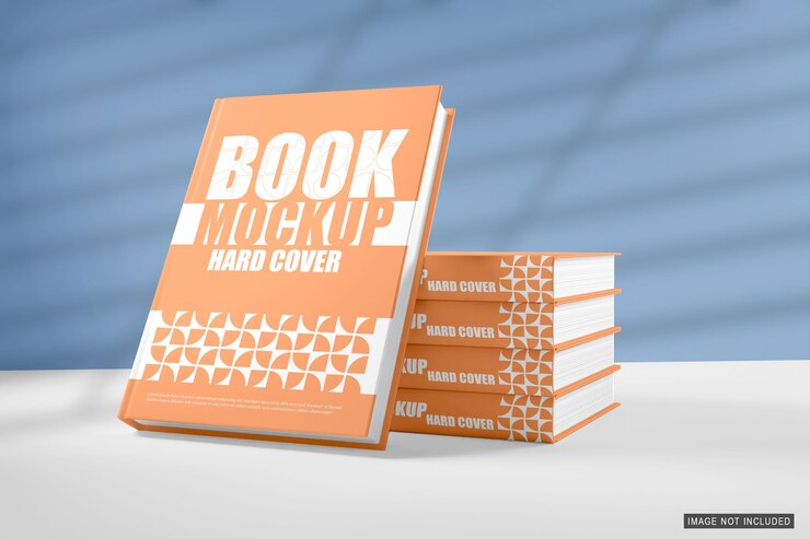 Mockups de libros PSD objeto inteligente completamente editable con sombra