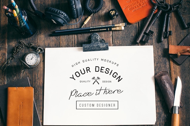 Mockups promocionales de WoodBone
