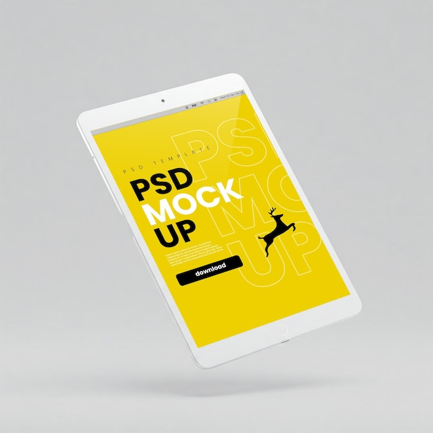 Mockups PSD de alta qualidade para tablets para apresentações impressionantes