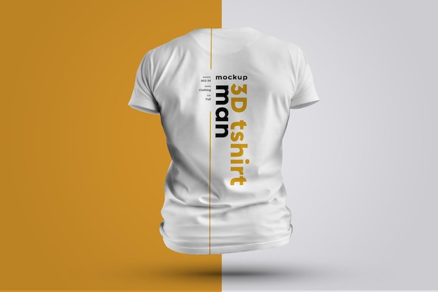 PSD mockups t-shirts homem 3d.