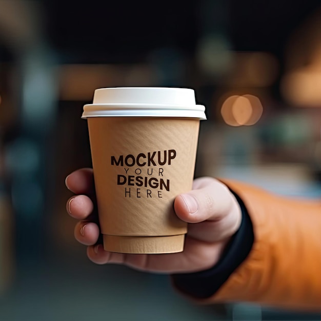 Mockups von kaffeebechern