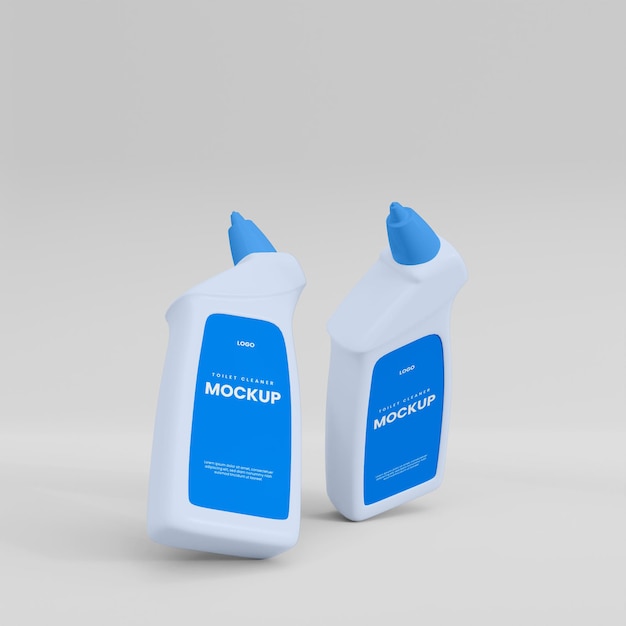 Mocup de botella de limpiador de inodoro