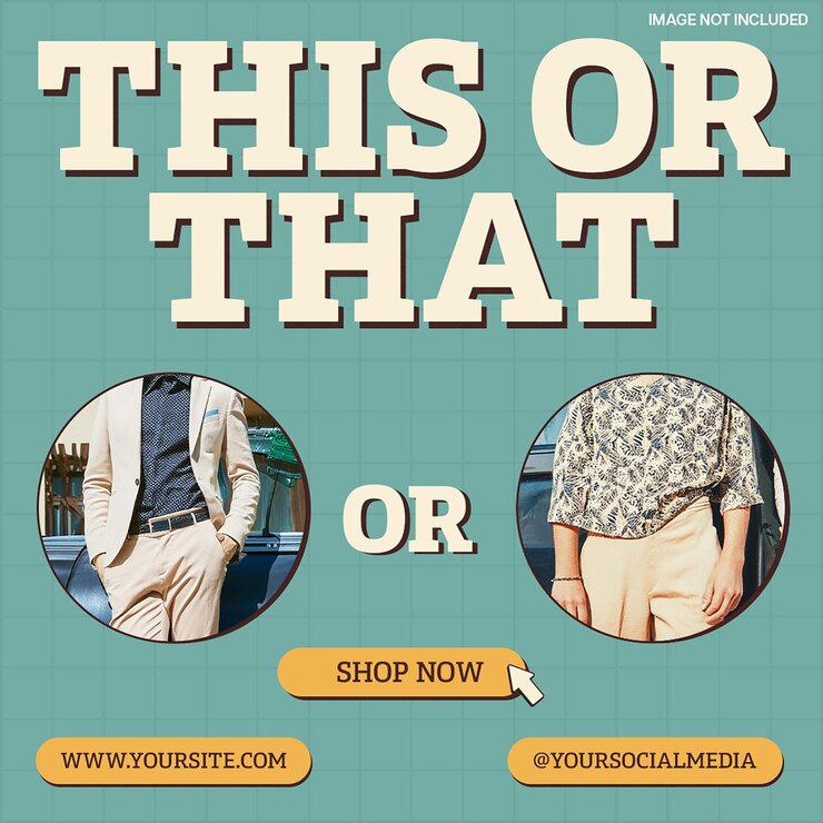 PSD modas de ropa en un fondo azul claro plantilla de publicación de instagram