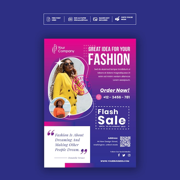 Mode-FlyerPoster-Vorlage