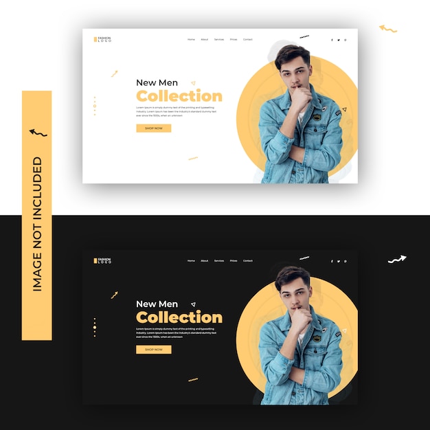 Mode homepage vorlage premium psd