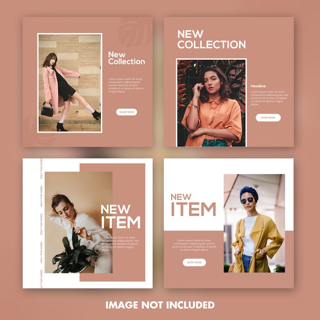 Mode Instagram post tempate