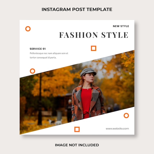 Mode instagram post vorlage