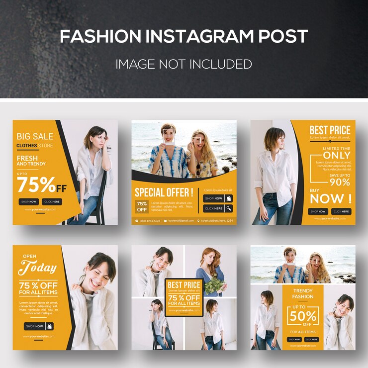 PSD mode instagram post