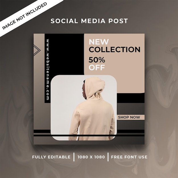 PSD mode social media post premium psd