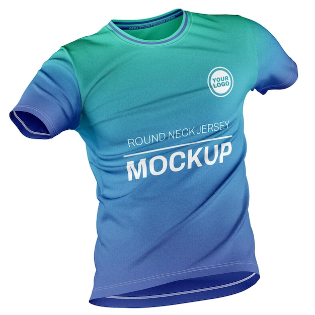 Modelagem básica de camiseta de pescoço redondo com pose de frente