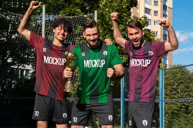 Modelagem da equipa de futebol masculina