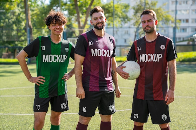 Modelagem da equipa de futebol masculina