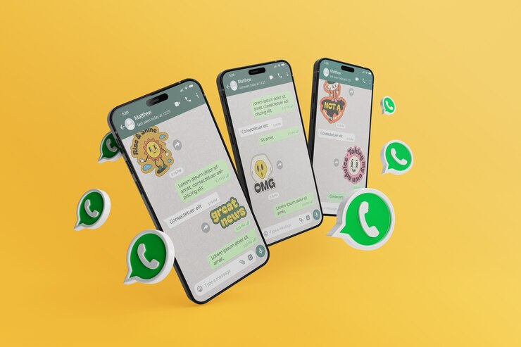 PSD modelagem da interface de conversação do whatsapp no smartphone