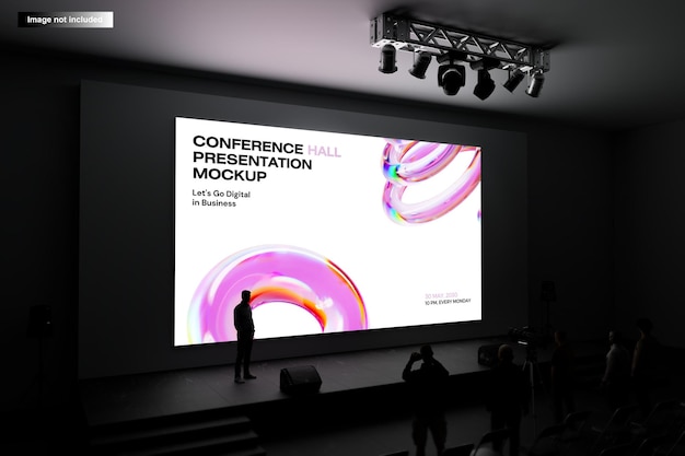Modelagem de apresentação da sala de conferências