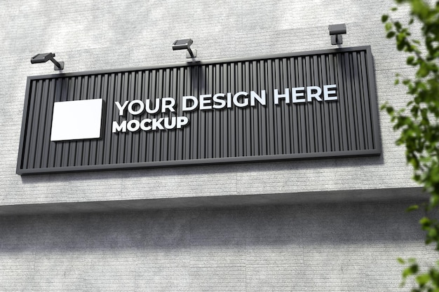 Modelagem de cartaz publicitário de design PSD.