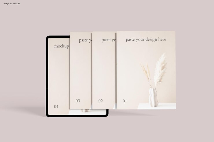 PSD modelagem de ecrã do tablet