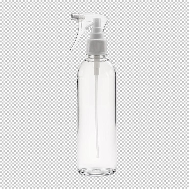 PSD modelagem de garrafa de pulverização premium para embalagem sofisticada de produtos e design de marca