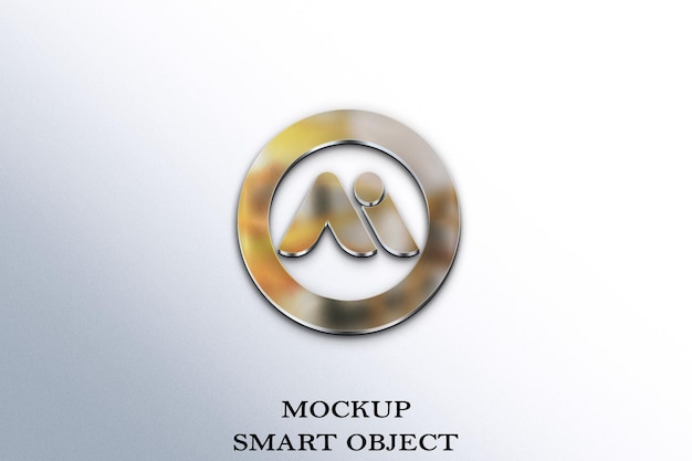 Modelagem de logotipo brilhante
