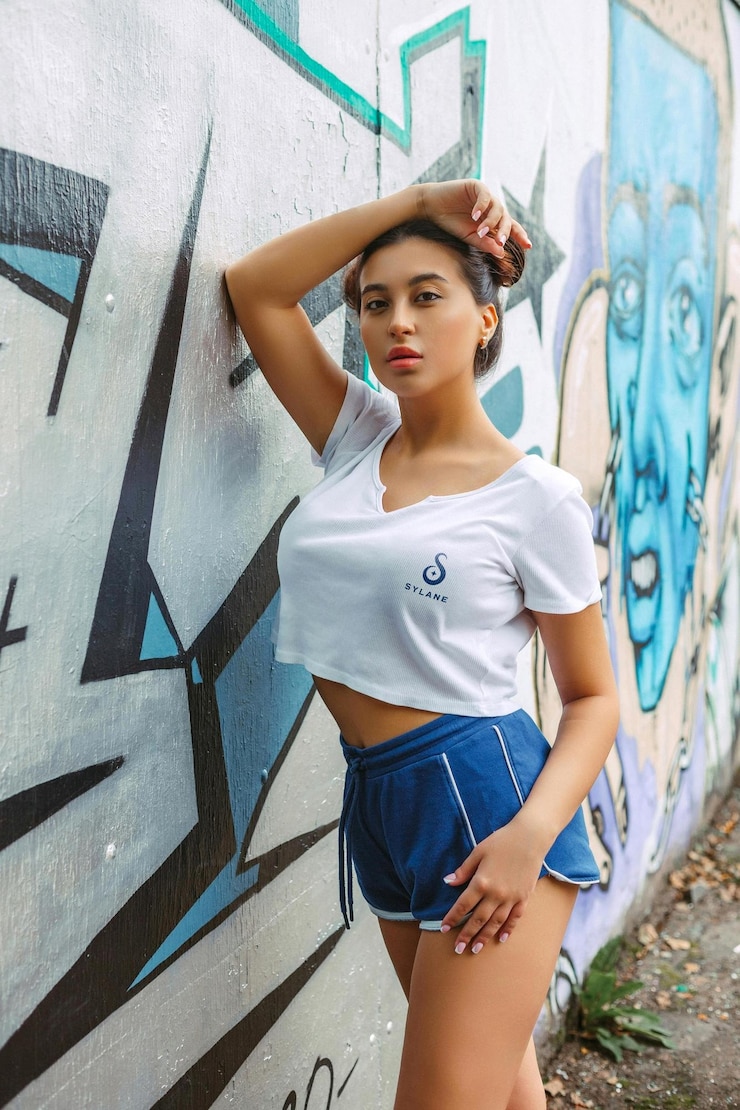 PSD modelagem de logotipo premium em roupas femininas para branding