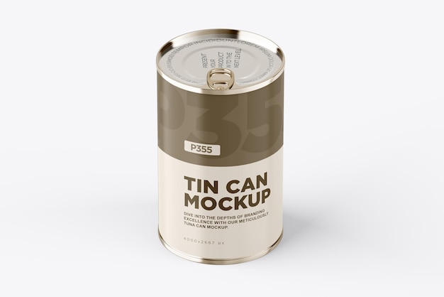Modelagem de marca de produtos de lata de lata