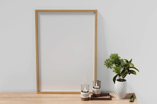 Modelagem de moldura de foto